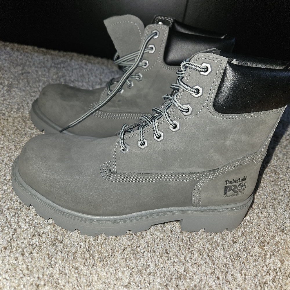 Timberland PRO Charcoal Gray Boots